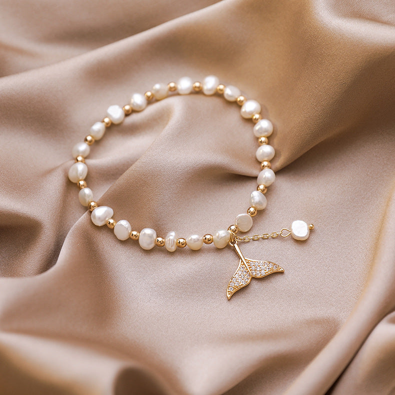 Pulsera Con Cuentas De Perlas De Cola De Sirena al por mayor